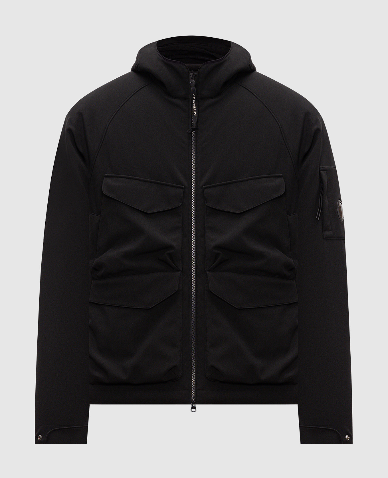 Black double-breasted jacket C.P. Company