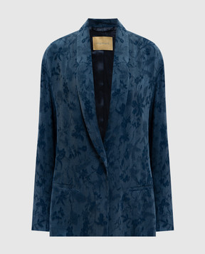 Momoni PICEA blue patterned jacket MOJA003MO13