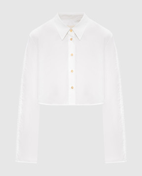 Khaite White cropped Fritz shirt 2464195