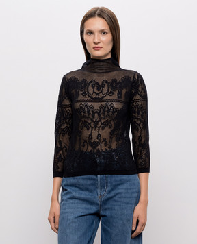Twinset Black patterned top 262TF3031