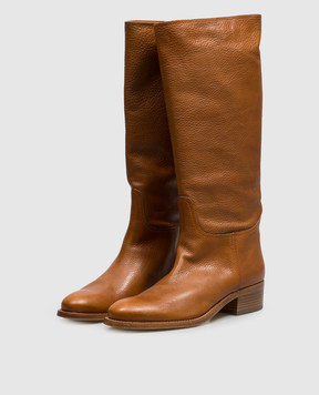 AGL Brown leather boots Georgia GEORGIA
