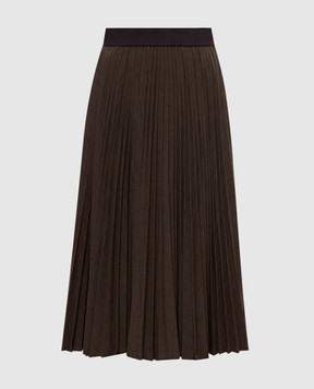 Simkhai Brown checked midi skirt 5263048K