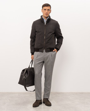 MooRER DONIZETTI dark brown wool and cashmere down jacket DONIZETTILS9