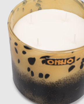 Onno Art Brigitte M candle with Zanzibar scent in a glass candle holder ON821Z