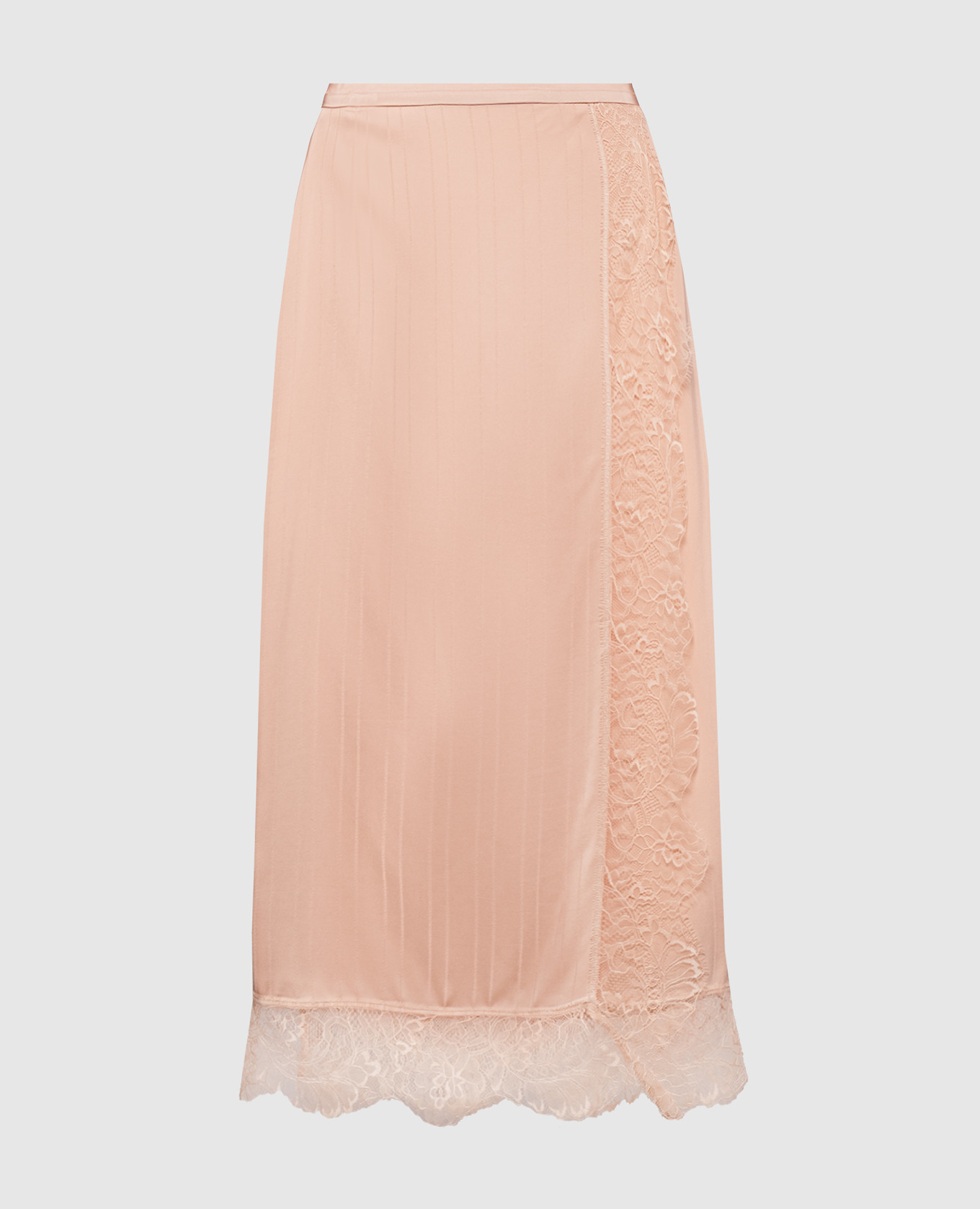 Pink skirt with lace