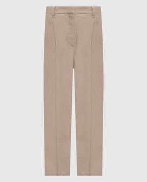 Brunello Cucinelli Beige linen pants MH527P9185