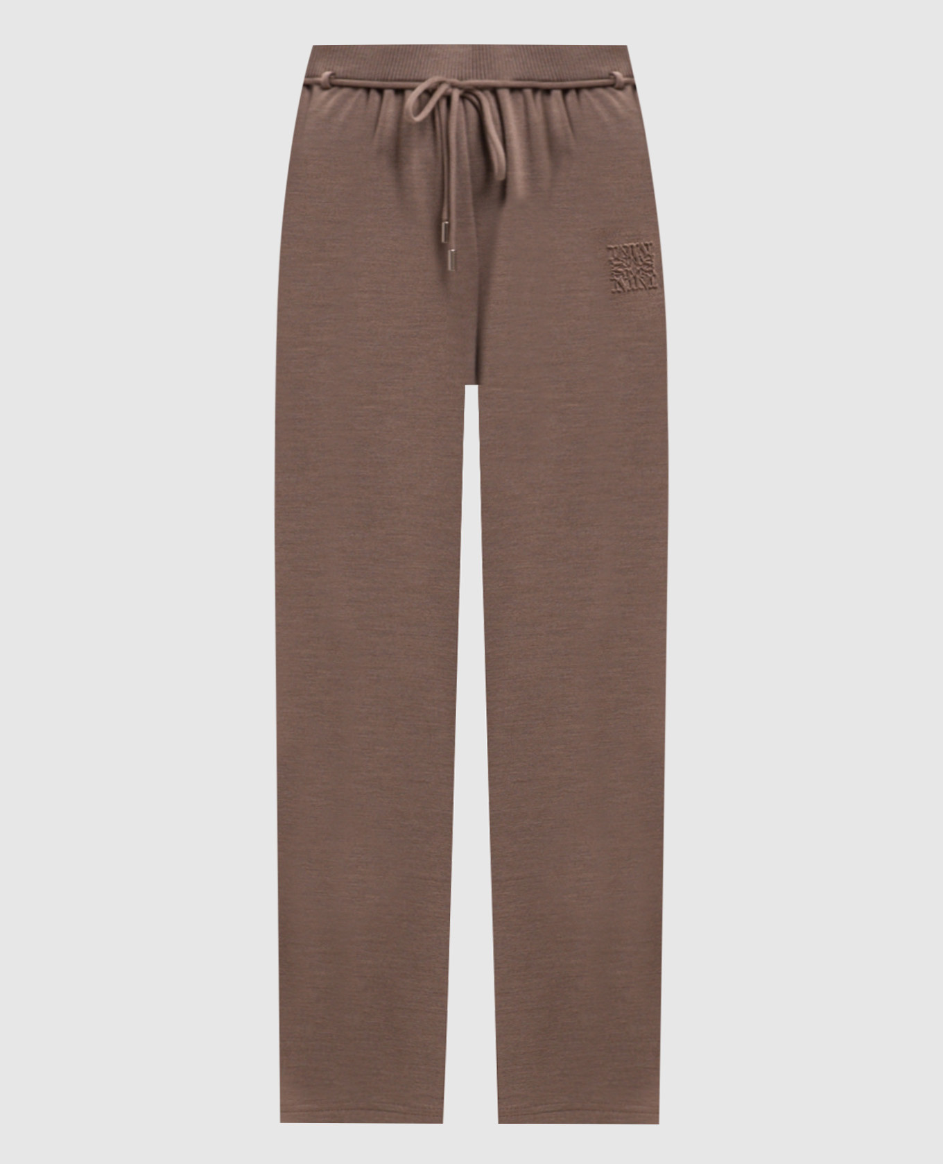 Brown FELTRE wool sweatpants