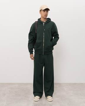 Ami Paris Green sports jacket with embroidery HSW765730