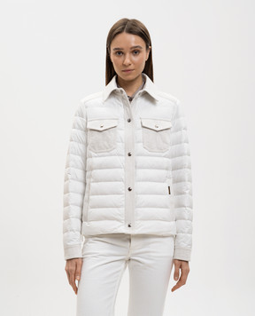 MooRER White ESRA combination jacket ESRA24XWHITE