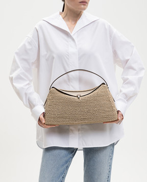 Toteme Beige leather woven bag 252WAL961LE0134