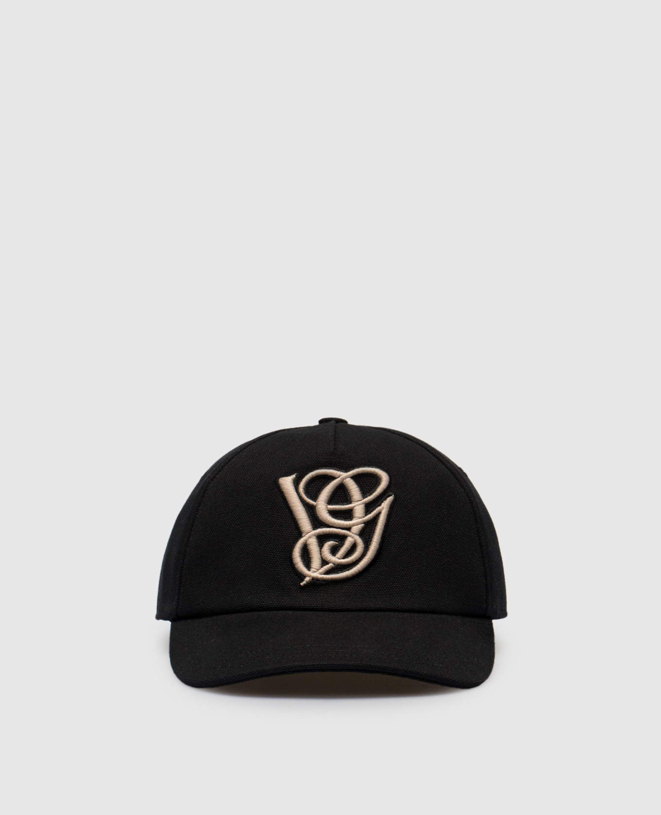 

Black Chez cap with logo Valentino