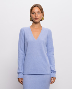 Gabriela Hearst Blue Orlith cashmere and silk pullover 4269015A144
