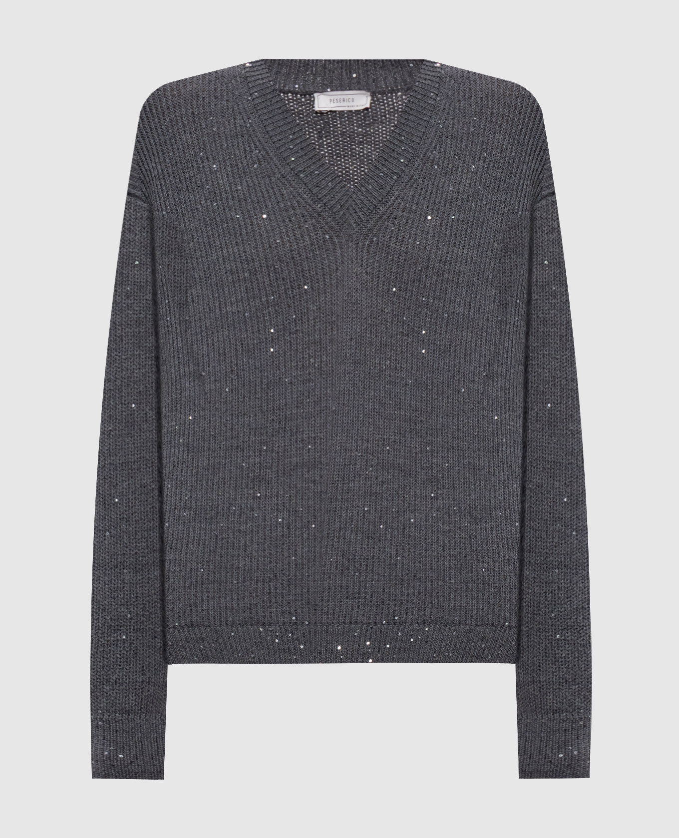 Gray pullover with sequins