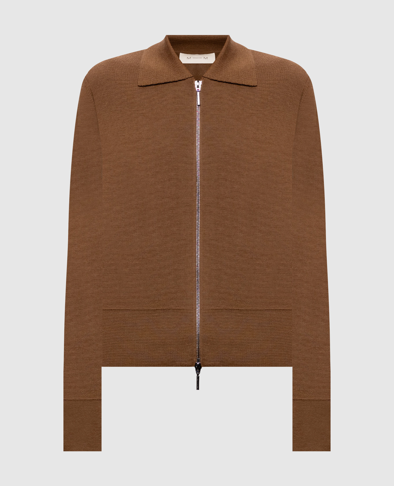 Brown wool cardigan