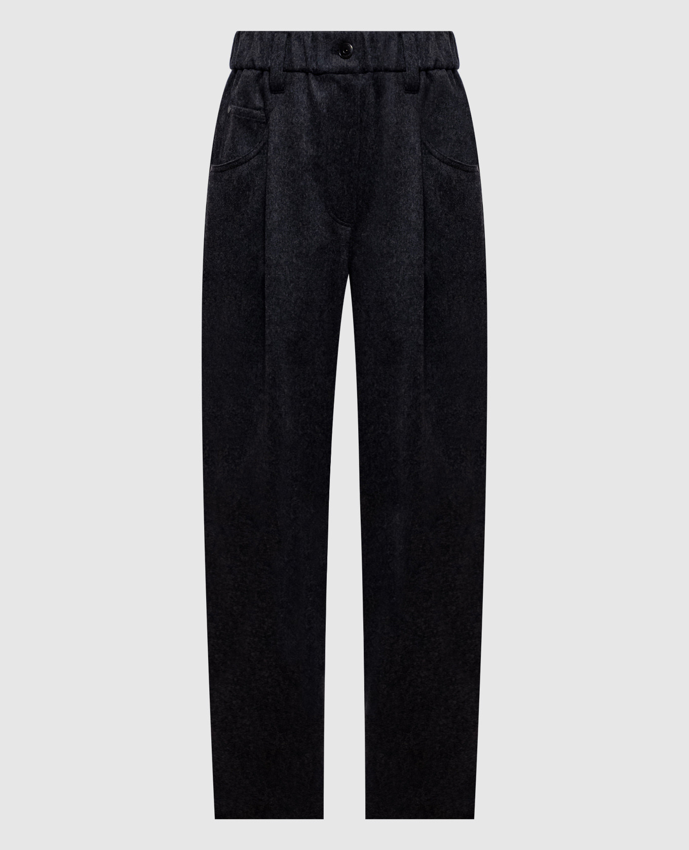 Gray wool pants