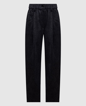 Brunello Cucinelli Gray wool pants MP549P9148
