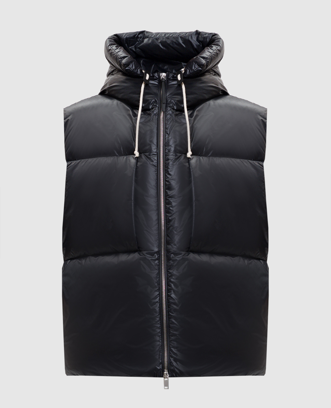 

Black quilted down vest Jil Sander