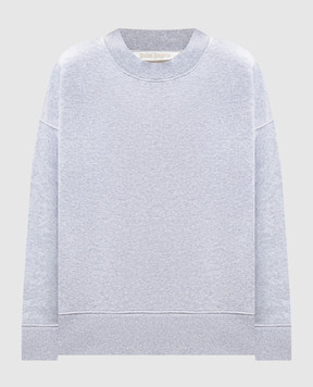 Palm Angels Grey insulated sweatshirt with logo print PWBA017C99FLE002