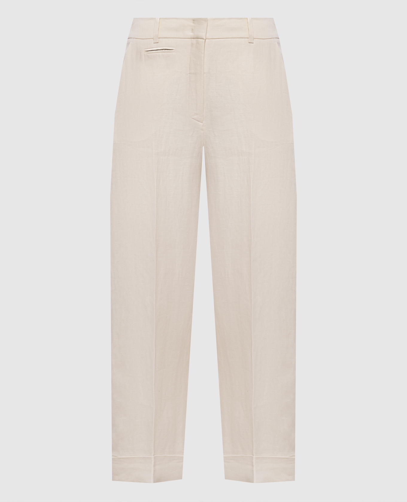 Ivory linen pants