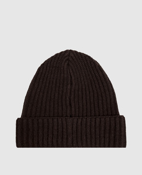 Agnona Brown cashmere hat MK08U401K0513