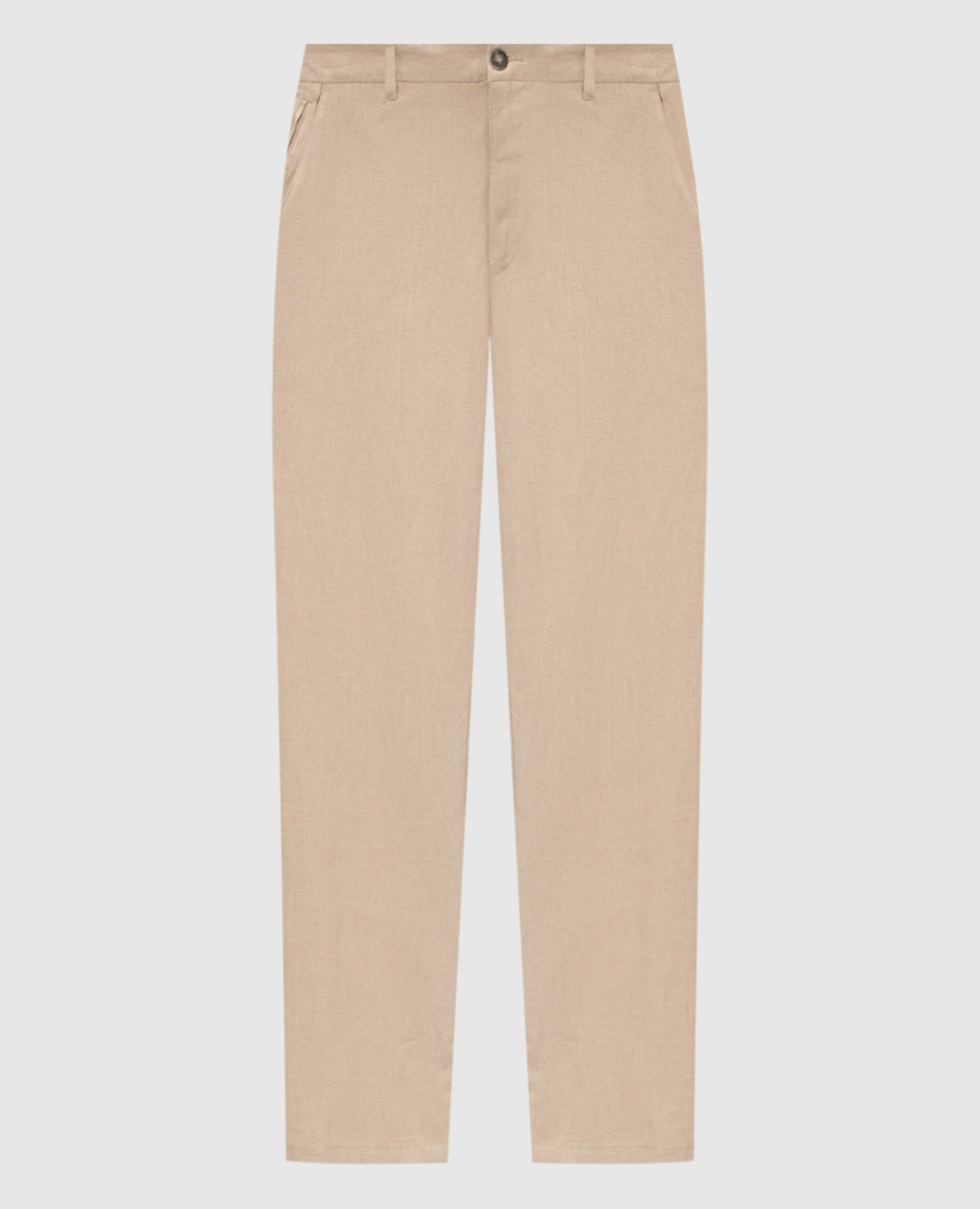 Beige linen pants