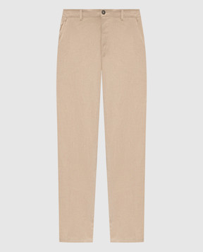 Trussardi Beige linen pants P719M000113NMP313T38