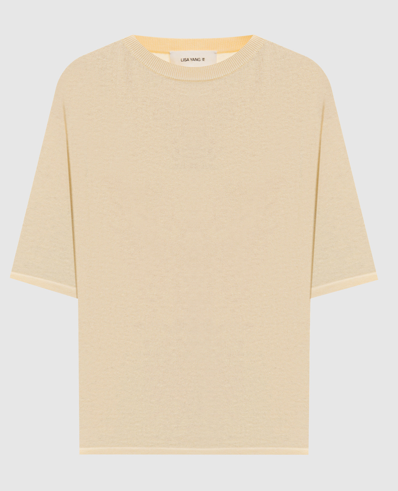 Rubie yellow cashmere top