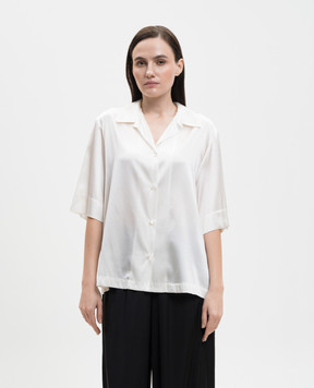 Solotre White silk blouse M1AB0093