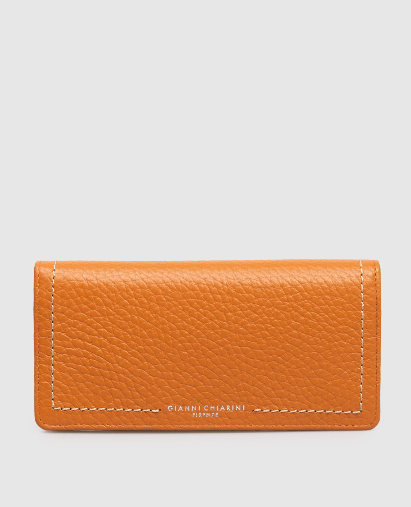 

Brown leather wallet with logo Gianni Chiarini