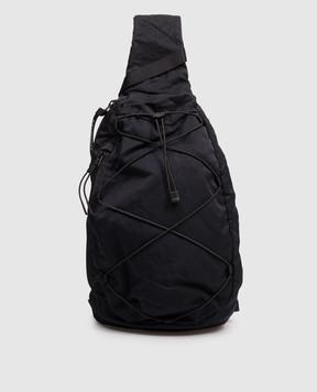 C.P. Company Blue sling bag with logo patch MAC735A005269G
