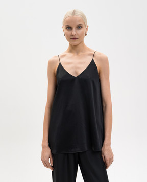 LISA YANG Black silk top 2026301