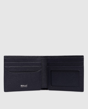 Bally Blue wallet with textured logo MLW08JVT574