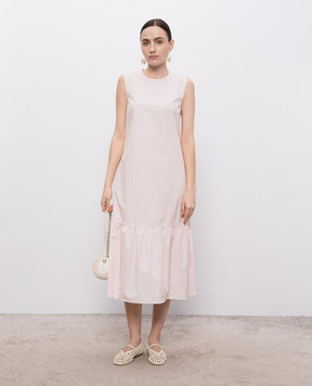 Peserico Pink midi dress with ruffles M02782T605750