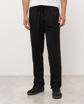 Maison Margiela MM6 Black joggers with logo embroidery SH0KA0076M20217