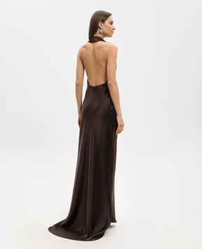 16Arlington Maren brown maxi dress with open back G120SS2602