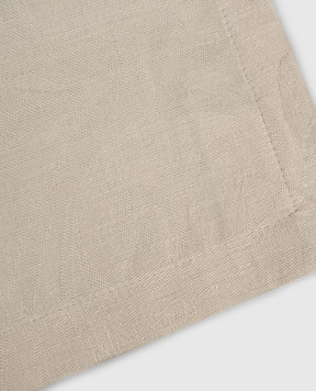 Le Jacquard Fraincais Beige Tivoli linen napkin 28108