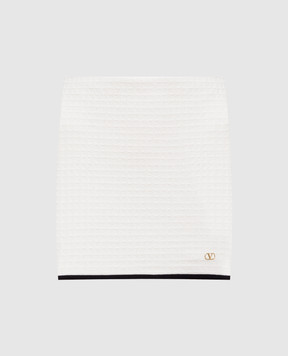 Valentino White tweed mini skirt 9B3RAF90ACV