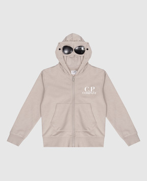 C.P. Company Children's gray sports jacket with logo print CMF01ALCA691014
