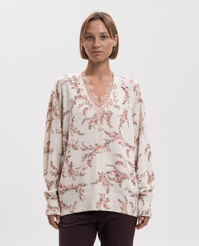 Twinset Ivory floral cardigan 262TP3431
