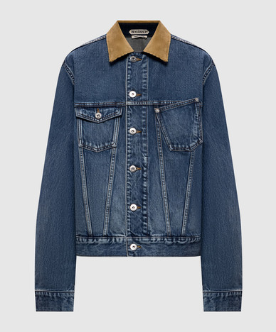 Veste en jean bleue