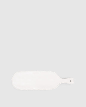 Baci Milano Pearl White Snack Plate CUT2COL01