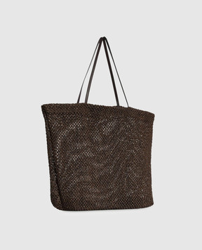 The Row Brown woven raffia Barn bag W2074WL6