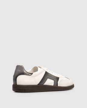 Santoni White combination sneakers with logo MBPL21965DKTCYNE