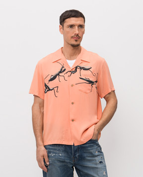 JW Anderson Orange printed shirt SH0378PG1926