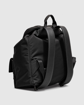 Ami Paris Black Marcel backpack ULL757AW0001