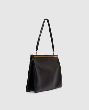 The Row Black leather Elise clutch W2118L686
