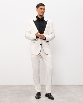 Dolce&Gabbana Ivory wool and silk Martini suit GK030TGK255