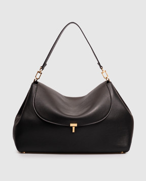 Toteme Black T-lock leather bag 254WAL0096LE0175