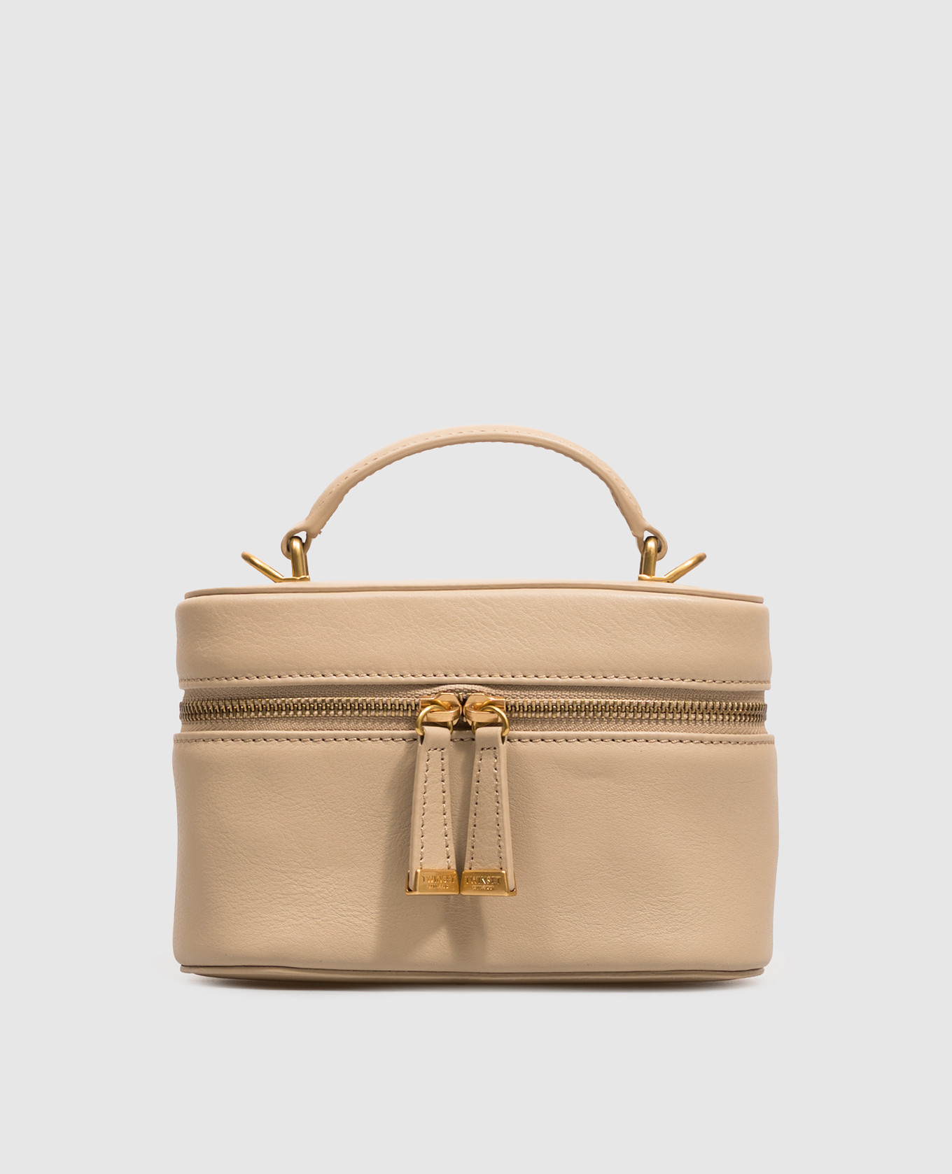 Brown leather crossbody bag