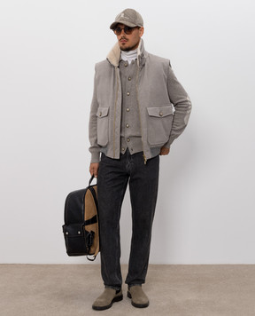 Brunello Cucinelli Gray cashmere cardigan M22709816